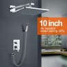 Composition de douche thermostatique murale, chrome Lazio