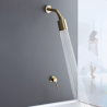 Pack douche mitigeur à encastrer, doré Lori
