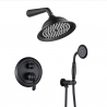 Pack douche à encastrer mitigeur, noir mat Tode