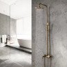 Colonne bain douche mitigeur, bronze Lagor